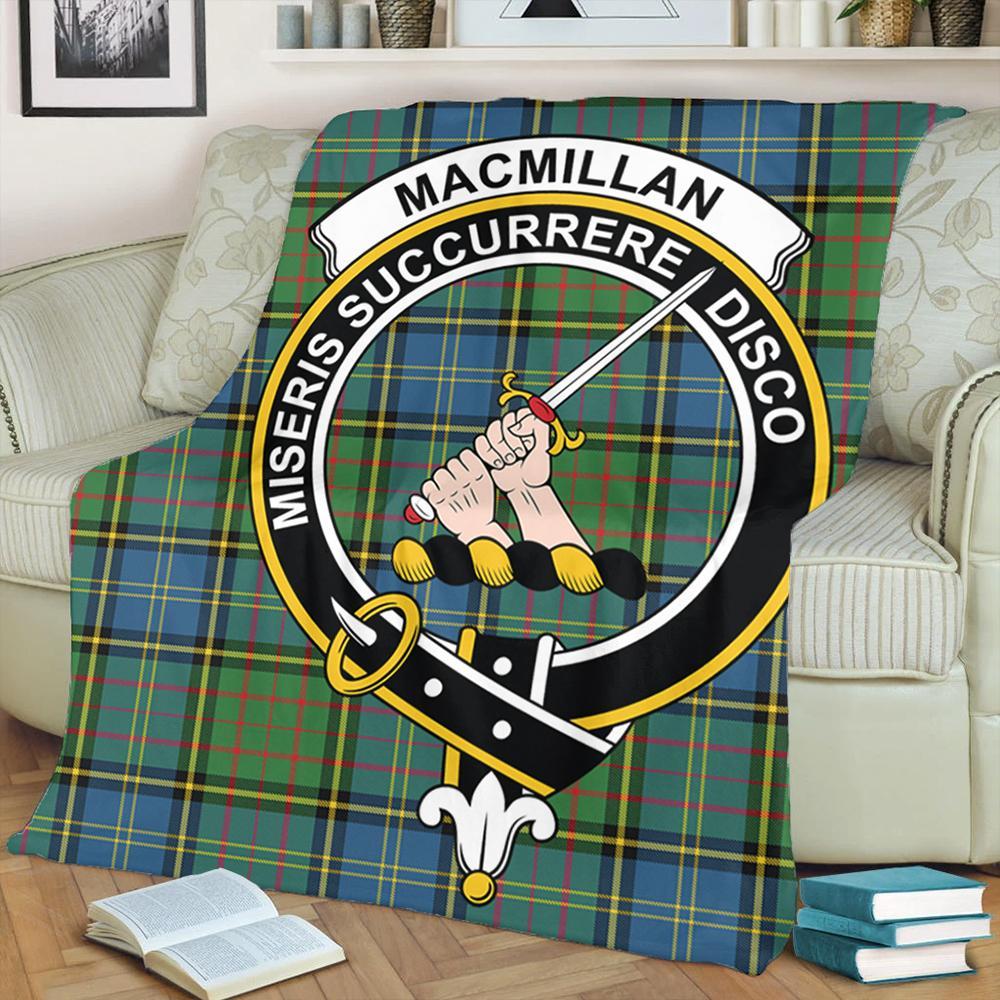 MacMillan Hunting Ancient Tartan Crest Premium Blanket