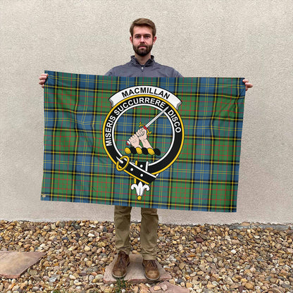 MacMillan Hunting Ancient Tartan Classic Crest House Flag