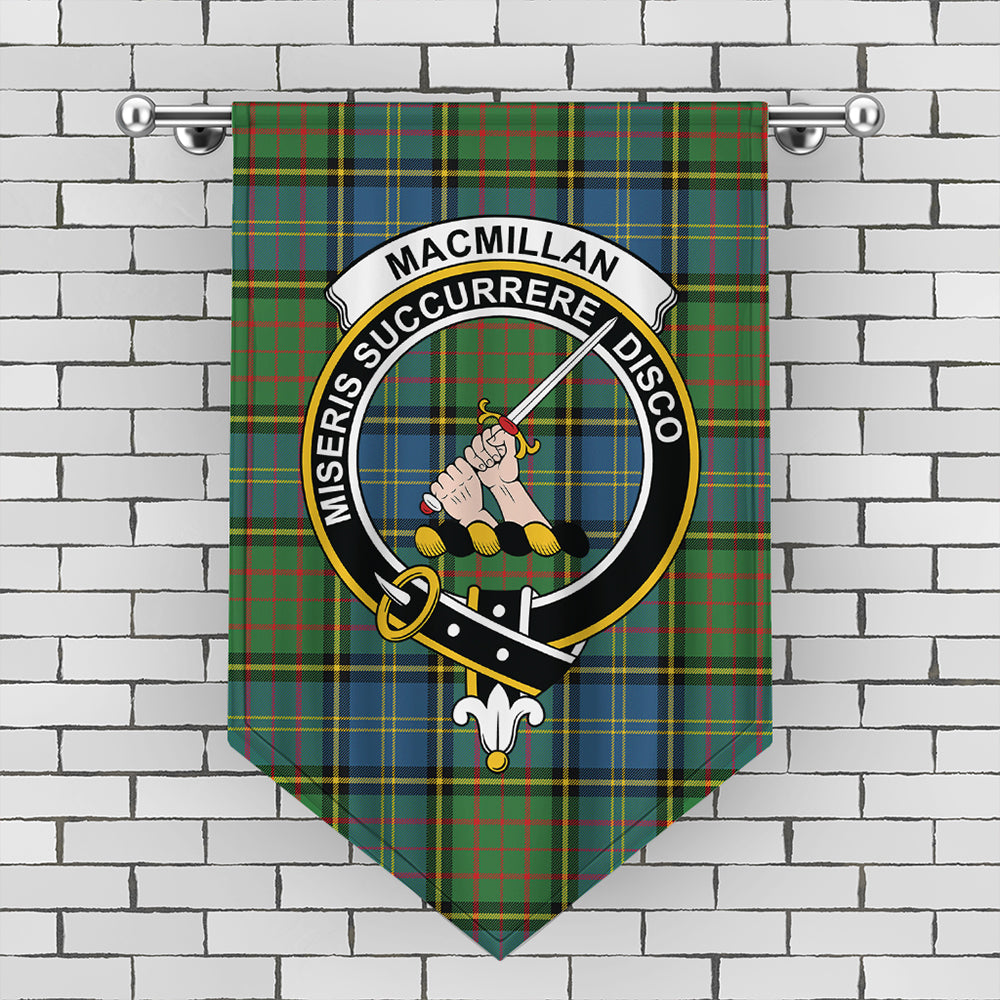 MacMillan Hunting Ancient Tartan Crest Gonfalon