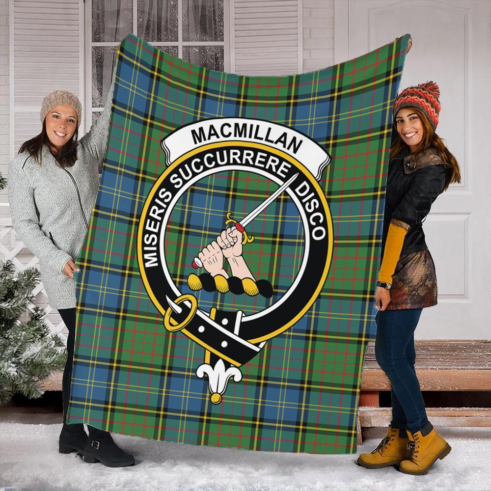 MacMillan Hunting Ancient Tartan Crest Premium Blanket