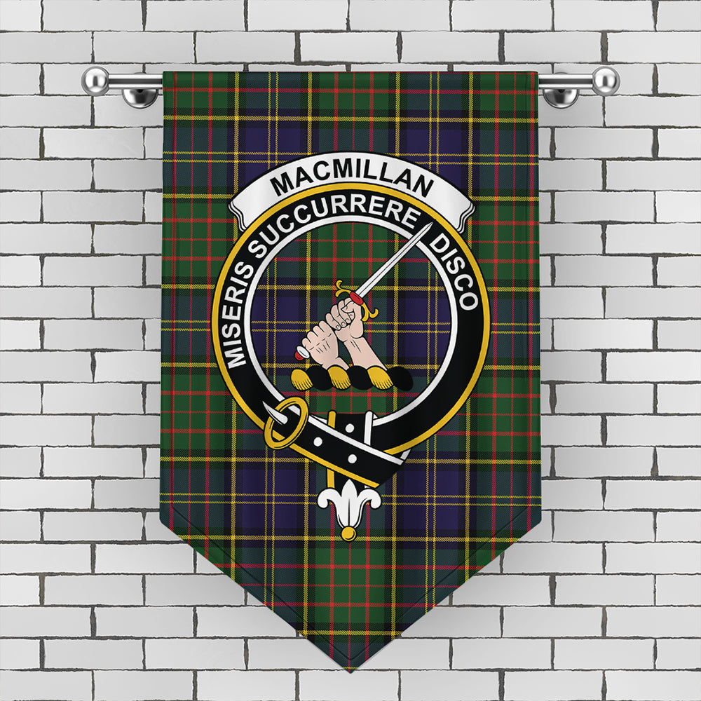 MacMillan Hunting Modern Tartan Crest Gonfalon