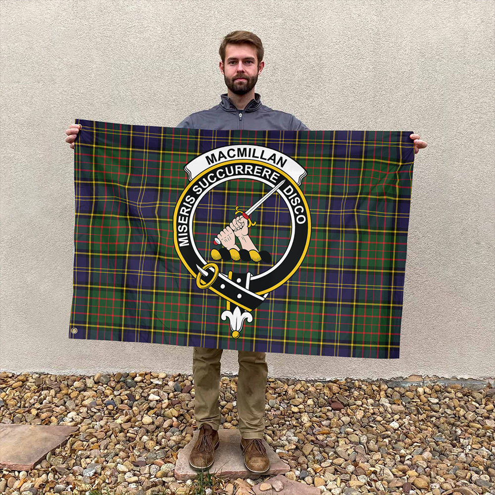 MacMillan Hunting Modern Tartan Classic Crest House Flag