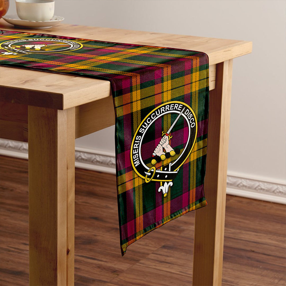 MacMillan Modern Tartan Crest Table Runner