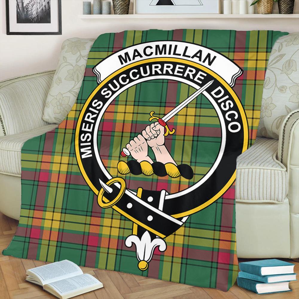 MacMillan Old Ancient Tartan Crest Premium Blanket