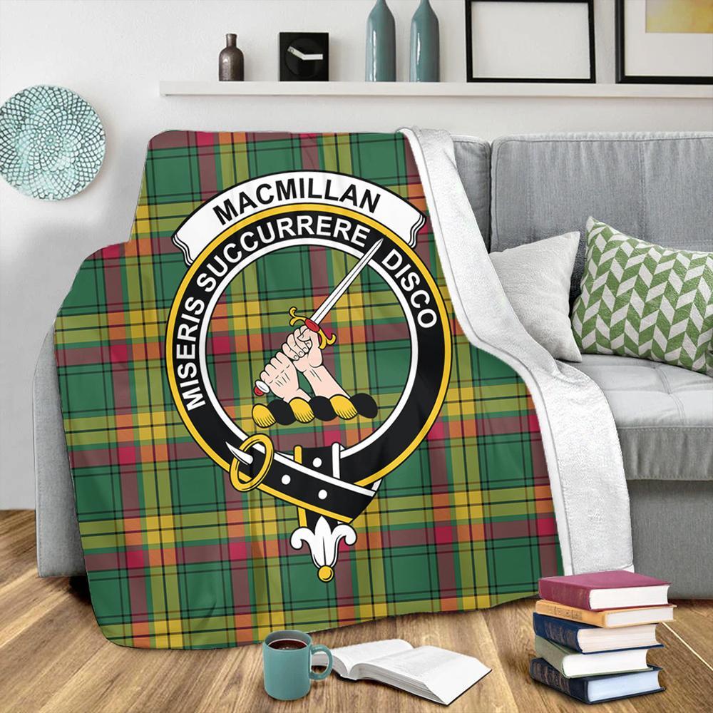 MacMillan Old Ancient Tartan Crest Premium Blanket