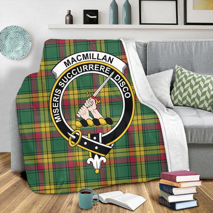 MacMillan Old Ancient Tartan Crest Premium Blanket