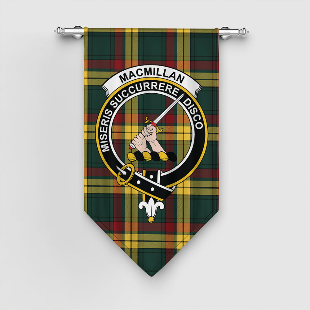 MacMillan Old Modern Tartan Crest Gonfalon