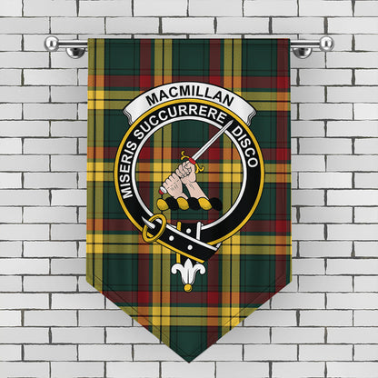 MacMillan Old Modern Tartan Crest Gonfalon