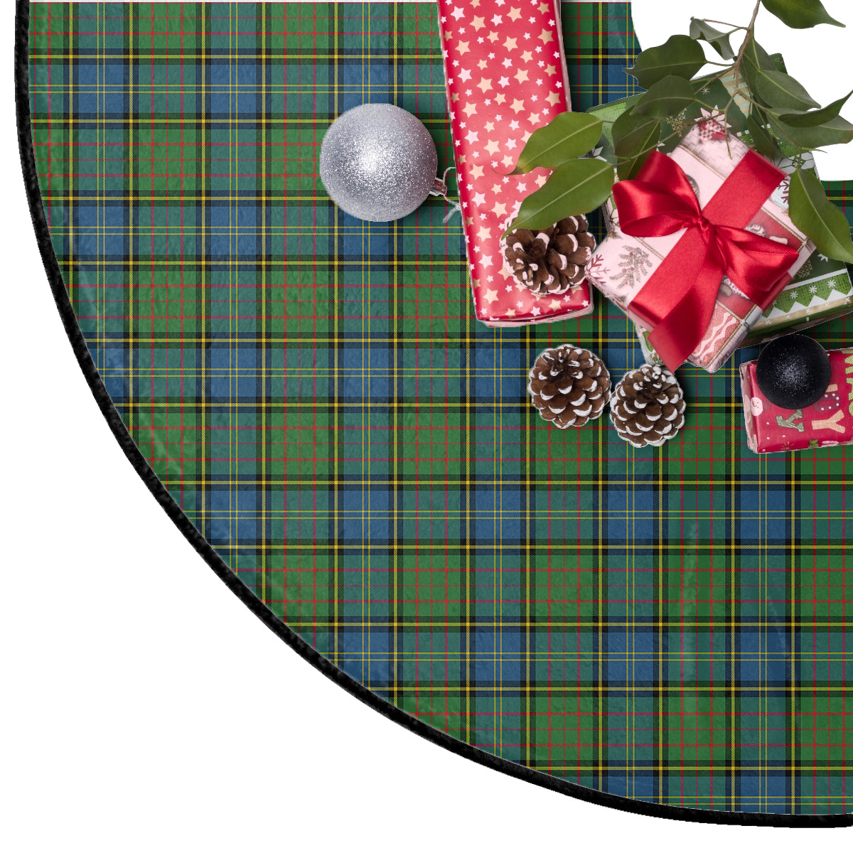 MacMillan Hunting Ancient Tartan Plaid Christmas Tree Skirt