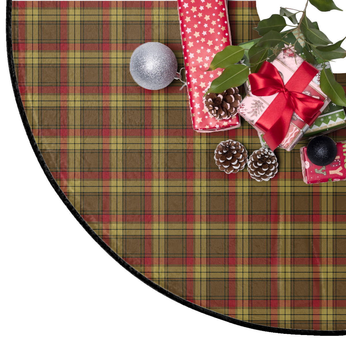 MacMillan Old Weathered Tartan Plaid Christmas Tree Skirt