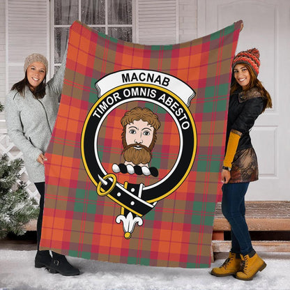 MacNab Ancient Tartan Crest Premium Blanket