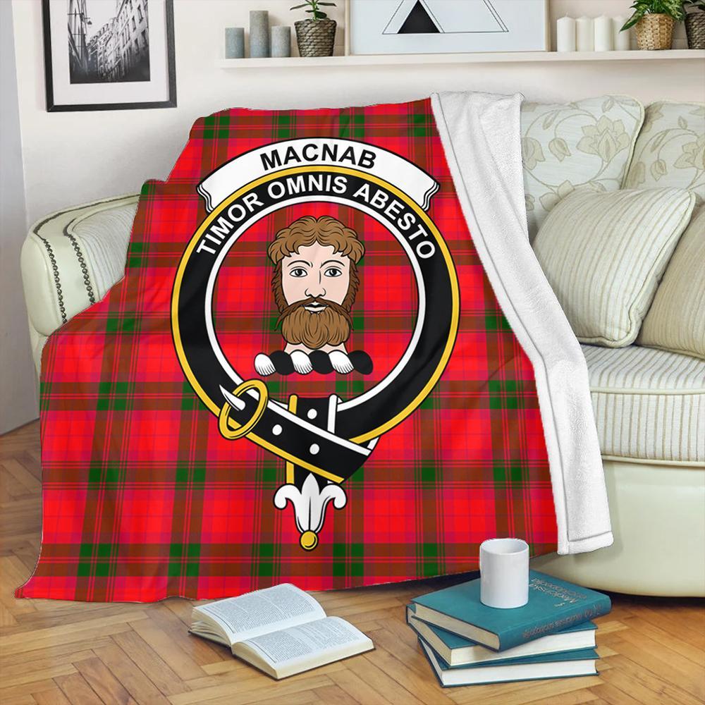 MacNab Modern Tartan Crest Premium Blanket