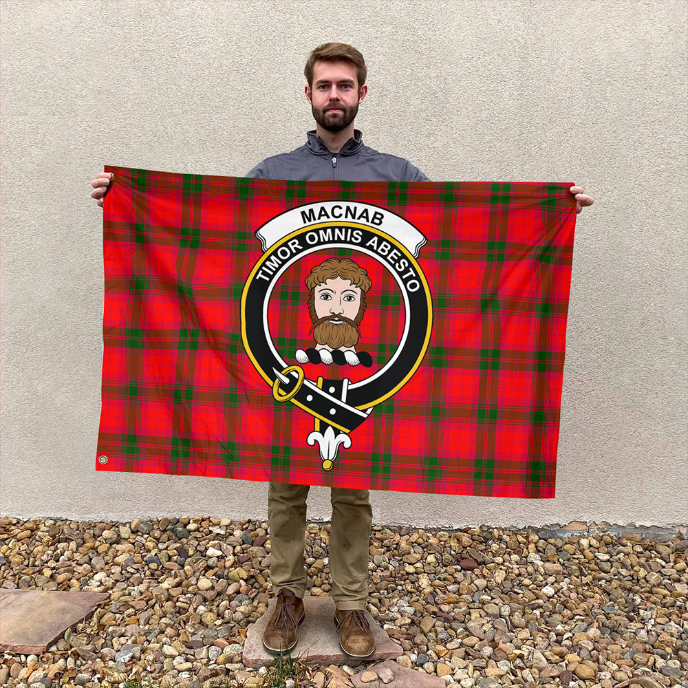 MacNab Modern Tartan Classic Crest House Flag