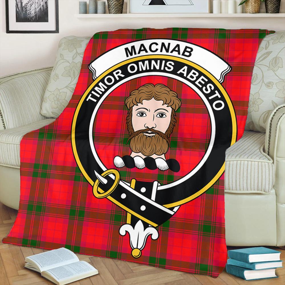 MacNab Modern Tartan Crest Premium Blanket