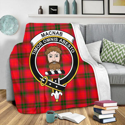 MacNab Modern Tartan Crest Premium Blanket