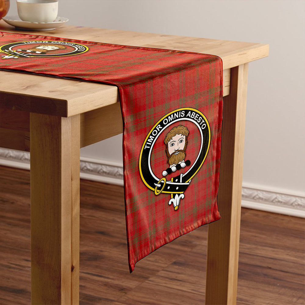 MacNab Weathered Tartan Crest Table Runner