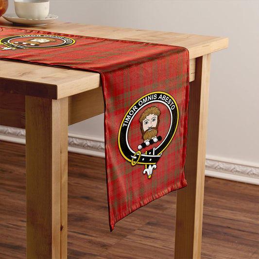 MacNab Weathered Tartan Crest Table Runner