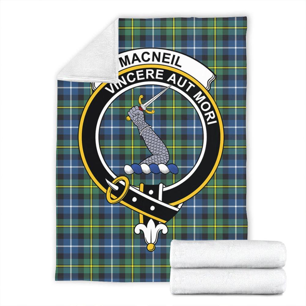 MacNeill of Barra Ancient Tartan Crest Premium Blanket