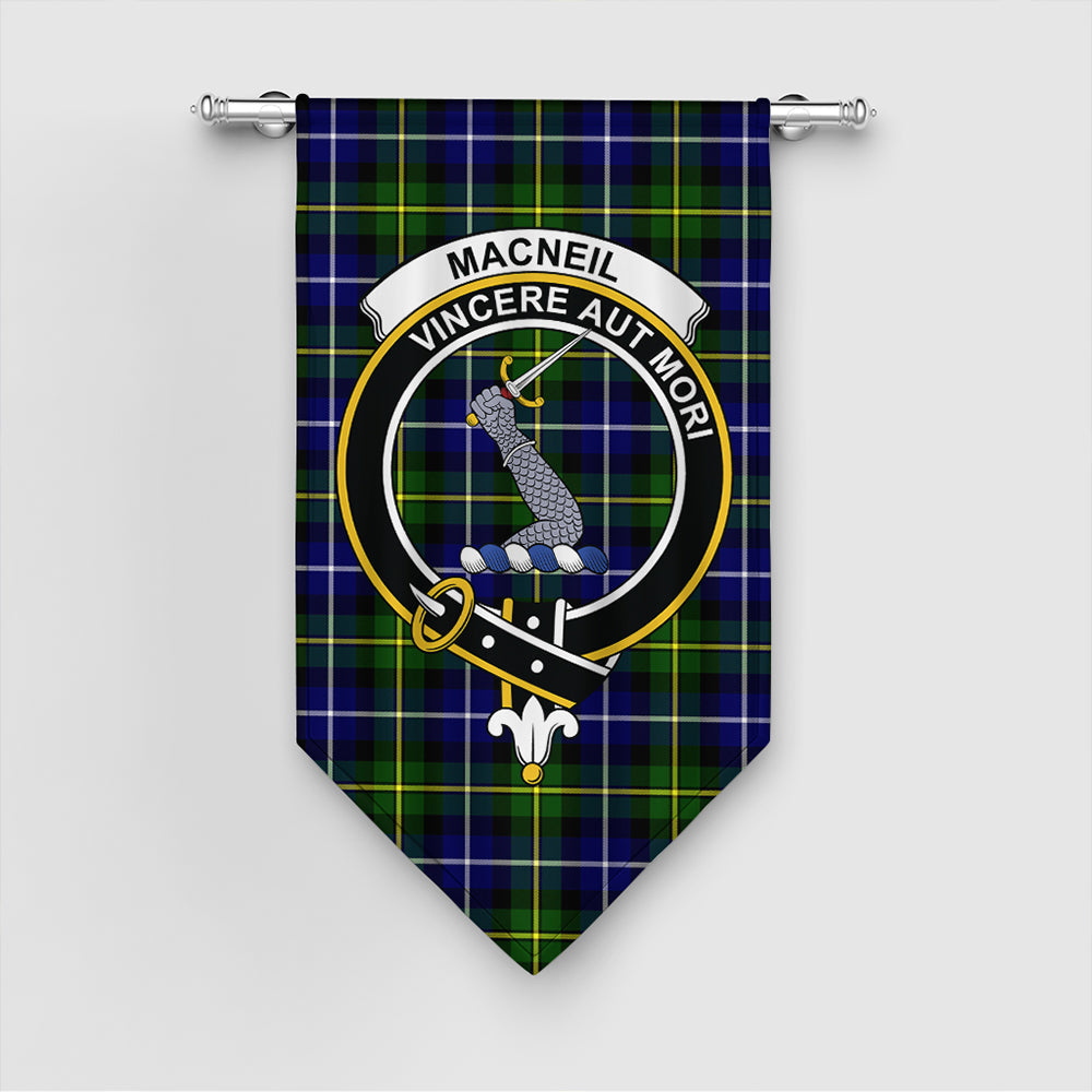 MacNeill of Barra Modern Tartan Crest Gonfalon