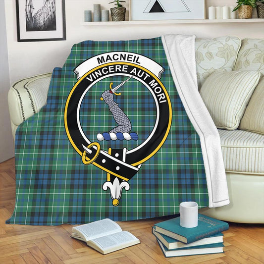 MacNeill of Colonsay Ancient Tartan Crest Premium Blanket