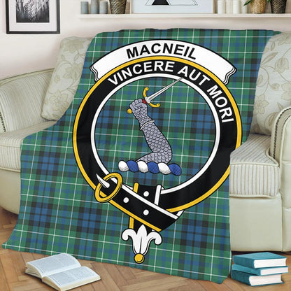 MacNeill of Colonsay Ancient Tartan Crest Premium Blanket