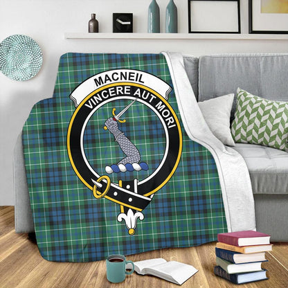 MacNeill of Colonsay Ancient Tartan Crest Premium Blanket