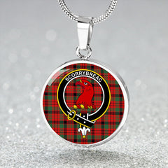 MacNicol Ancient Tartan Crest Circle Necklace