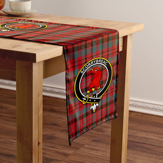 MacNicol Weathered Tartan Crest Table Runner