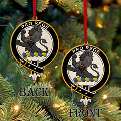 MacPhee Tartan Crest Wood Acrylic Ornament