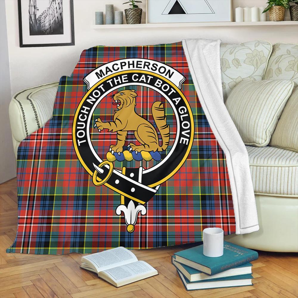 MacPherson Ancient Tartan Crest Premium Blanket