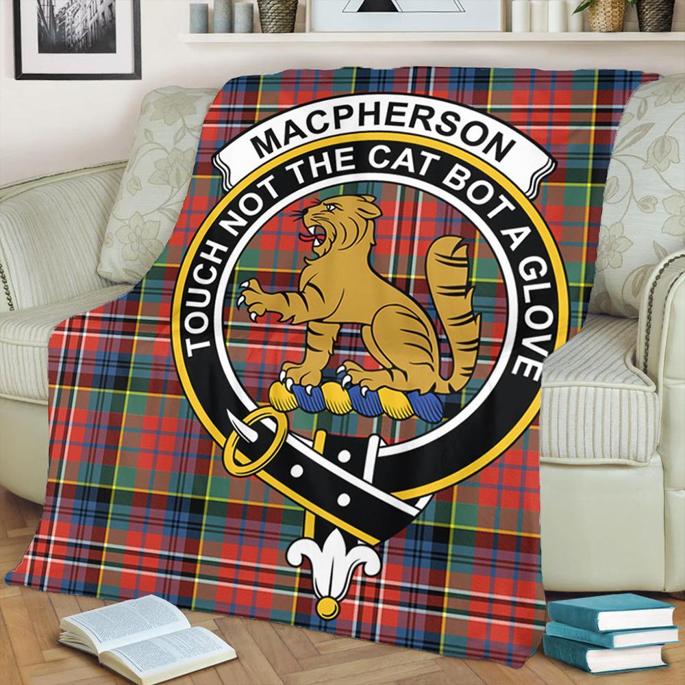 MacPherson Ancient Tartan Crest Premium Blanket