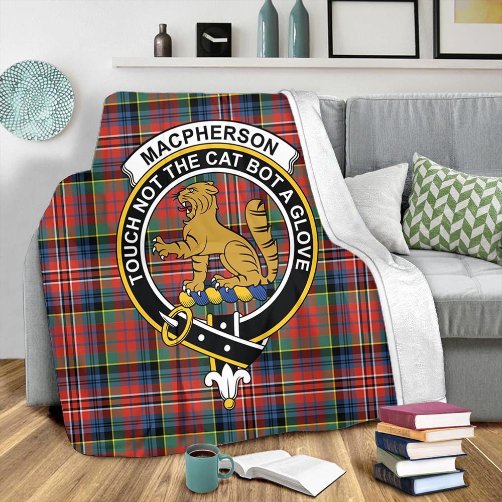 MacPherson Ancient Tartan Crest Premium Blanket