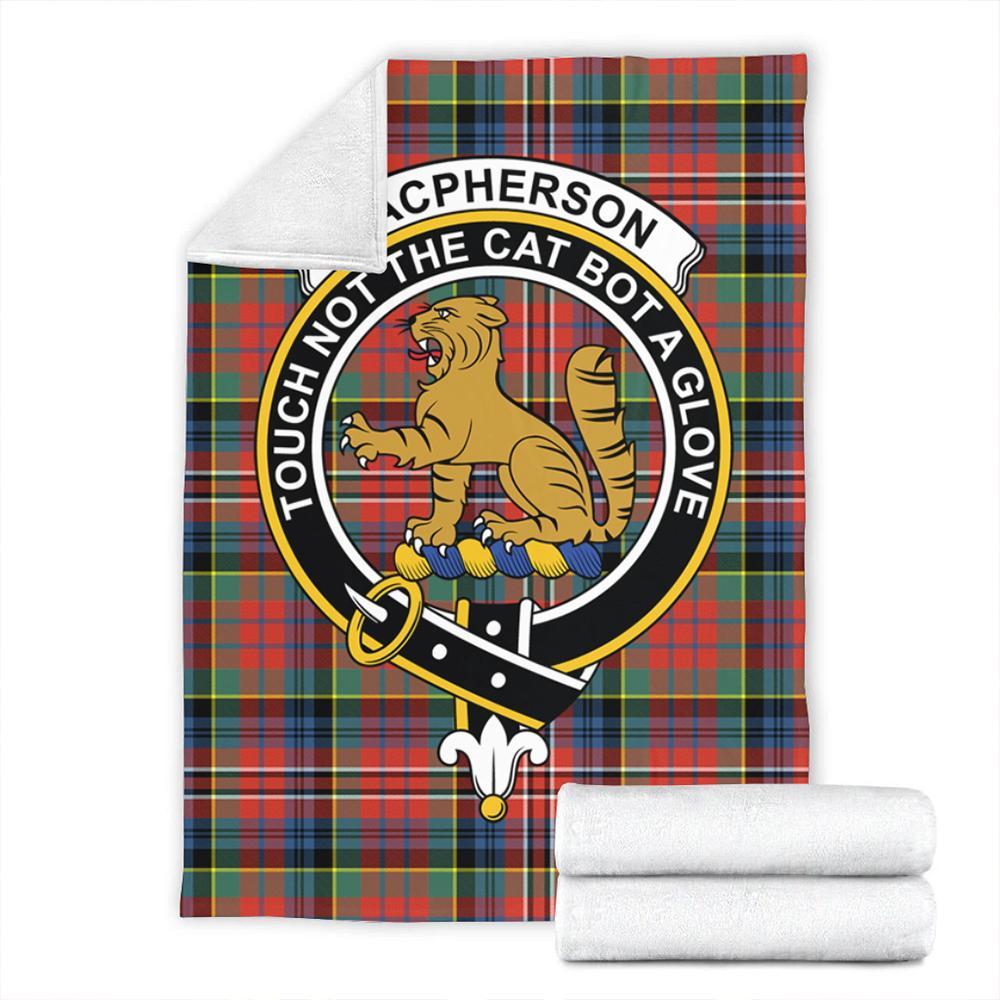 MacPherson Ancient Tartan Crest Premium Blanket