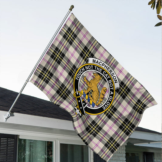 MacPherson Dress Ancient Tartan Classic Crest House Flag