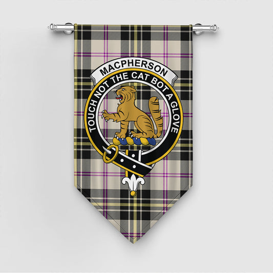 MacPherson Dress Ancient Tartan Crest Gonfalon