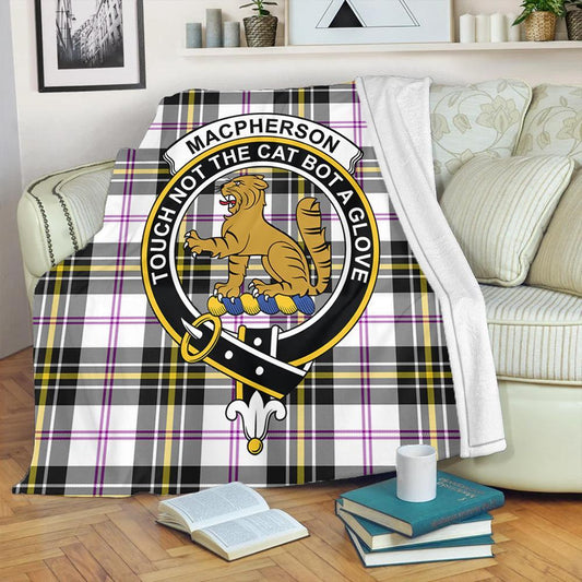 MacPherson Dress Modern Tartan Crest Premium Blanket