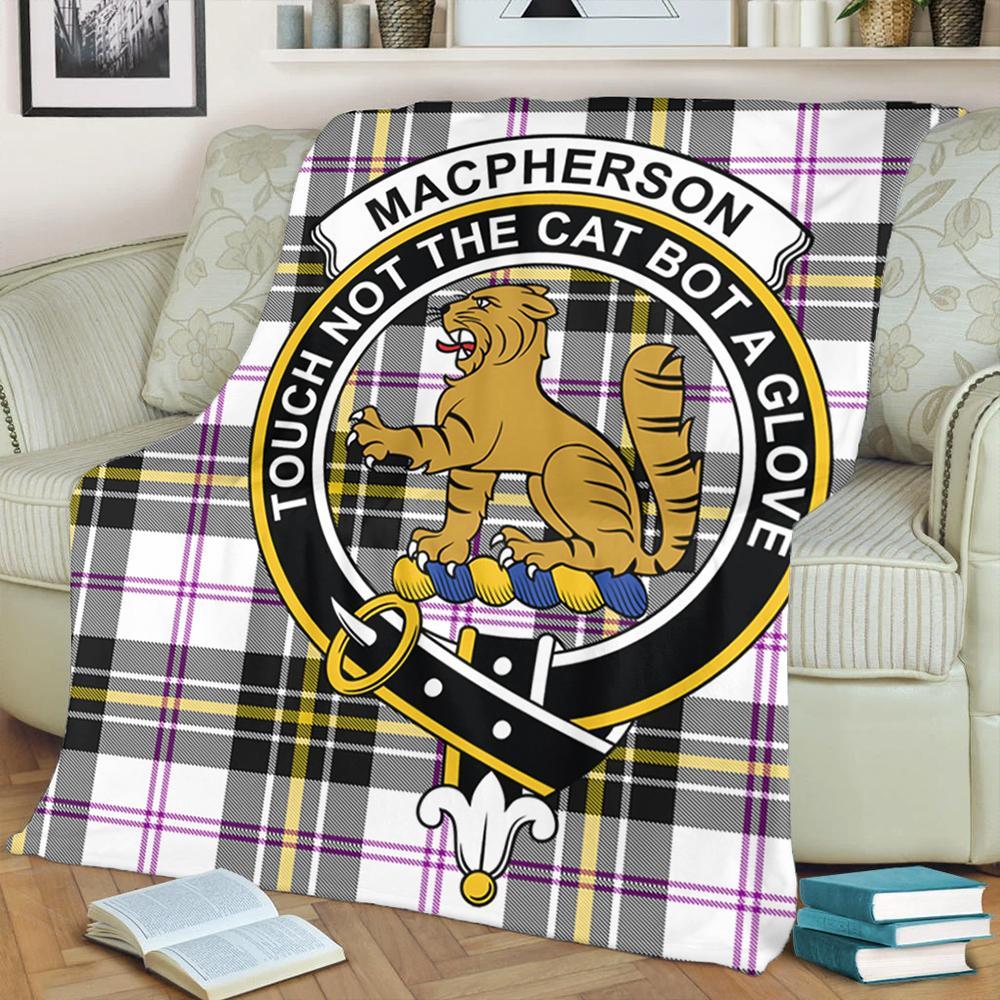 MacPherson Dress Modern Tartan Crest Premium Blanket