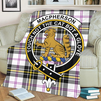 MacPherson Dress Modern Tartan Crest Premium Blanket