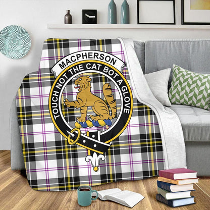 MacPherson Dress Modern Tartan Crest Premium Blanket