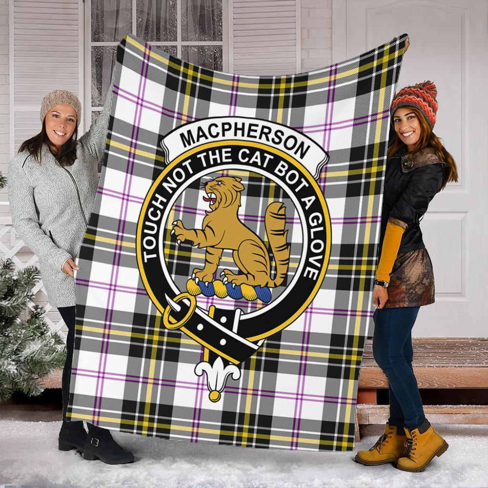 MacPherson Dress Modern Tartan Crest Premium Blanket