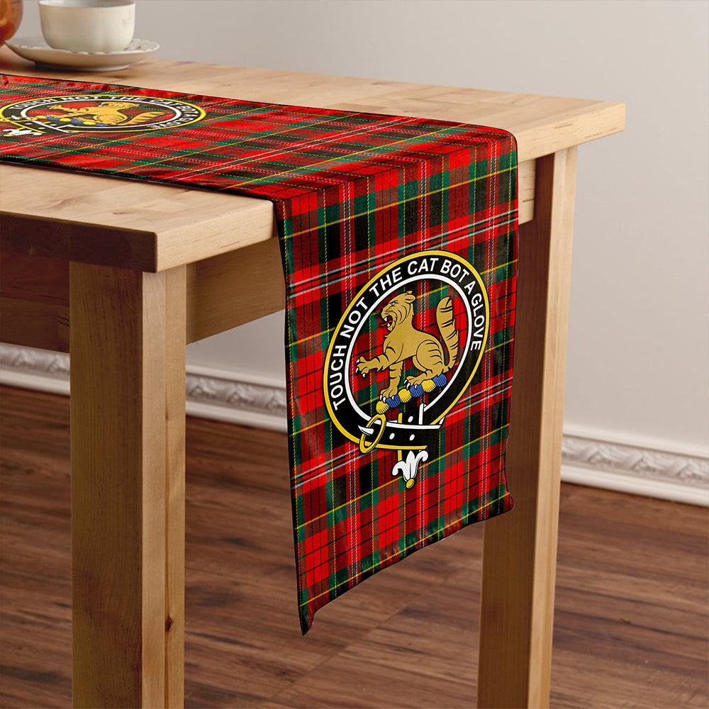 MacPherson Modern Tartan Crest Table Runner