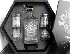 MacPherson Tartan Clan Decanter Set