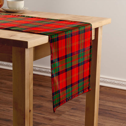 MacPherson of Cluny Modern Tartan Crest Table Runner