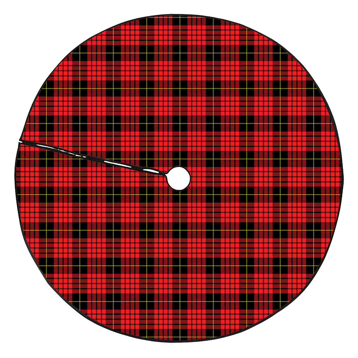 MacQueen Modern Tartan Plaid Christmas Tree Skirt