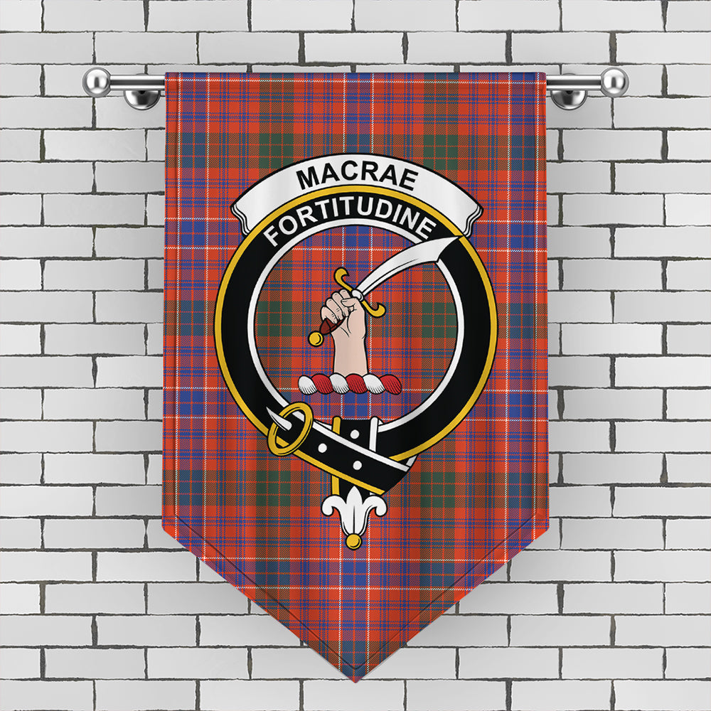 MacRae Ancient Tartan Crest Gonfalon