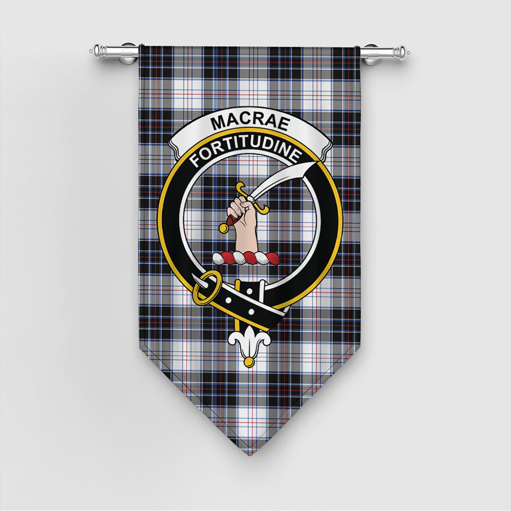 MacRae Dress Modern Tartan Crest Gonfalon