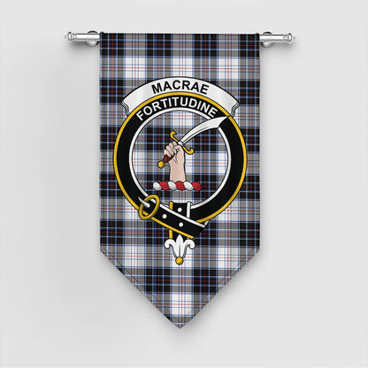 MacRae Dress Modern Tartan Crest Gonfalon