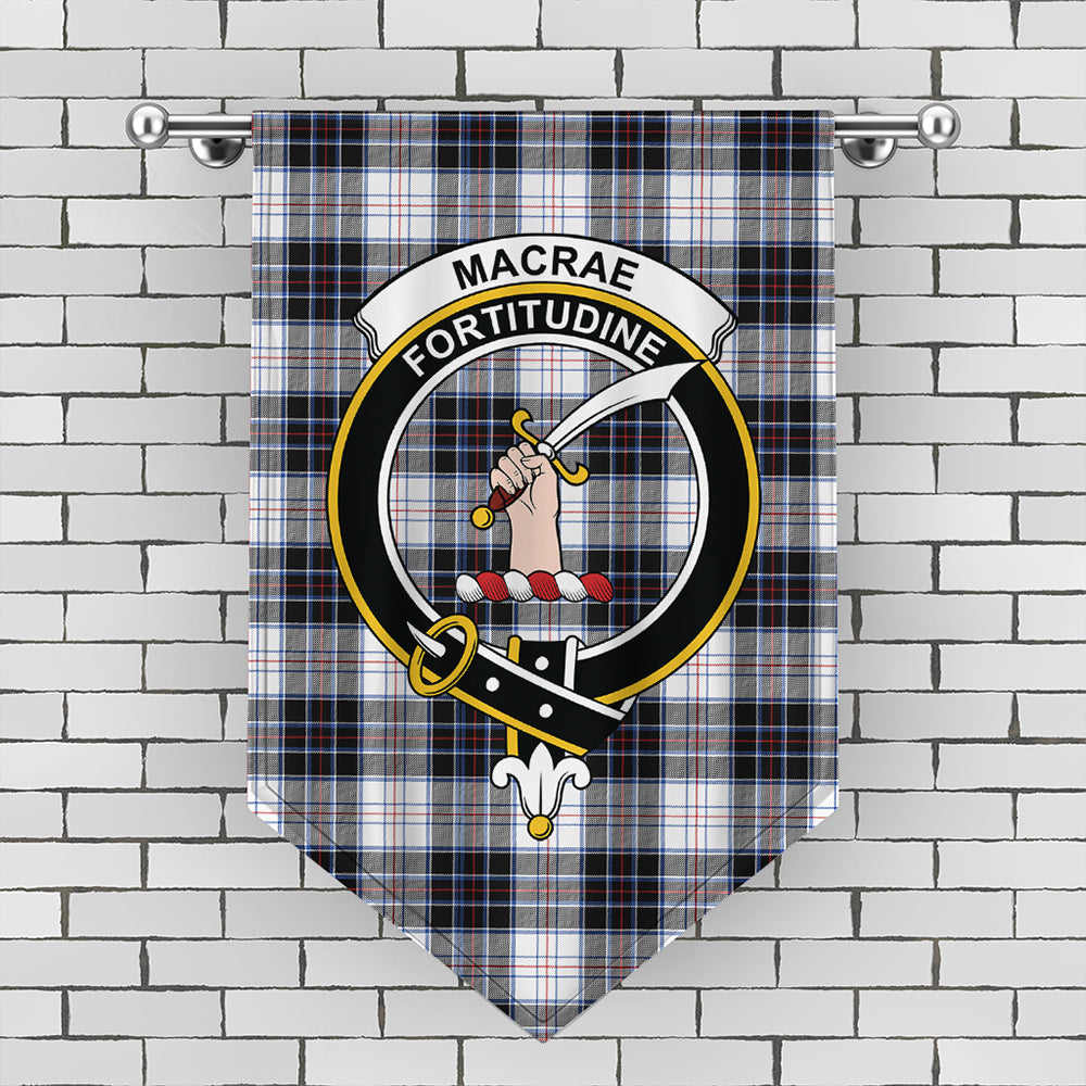 MacRae Dress Modern Tartan Crest Gonfalon