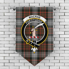 MacRae Hunting Weathered Tartan Crest Gonfalon