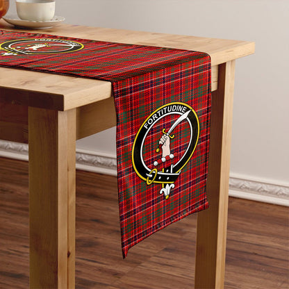 MacRae Modern Tartan Crest Table Runner